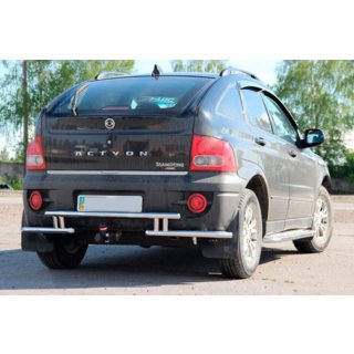 Bakre skyddsbåge AK005-2 (rostfritt stål) SsangYong Action 2005–2018 foto 3