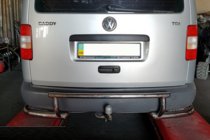 Volkswagen Caddy 2004–2010 Bakre skyddsbåge AK003-3 (2 st, rostfritt) foto 2