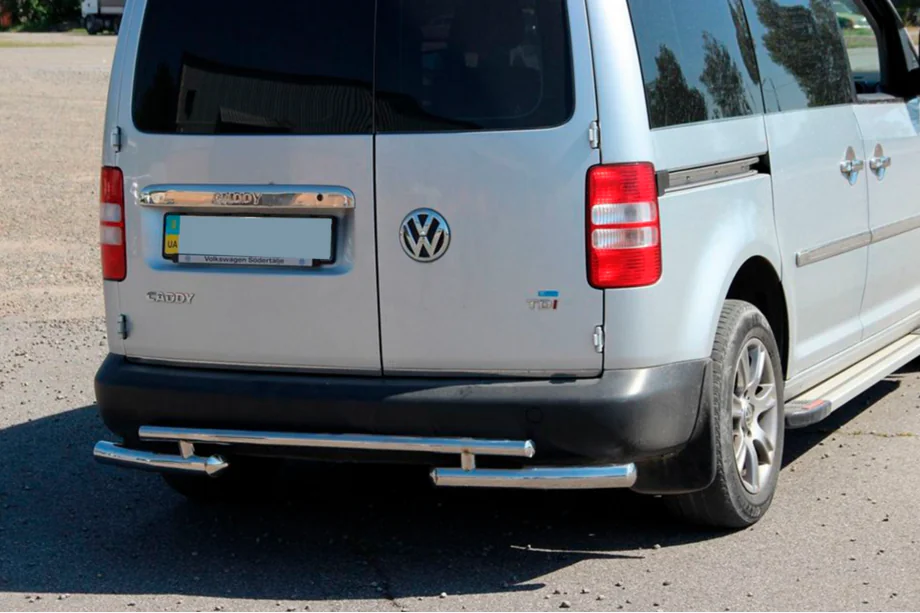 Volkswagen Caddy 2010–2015 Bakre skyddsbåge AK003-2 (2 st, rostfritt) Image
