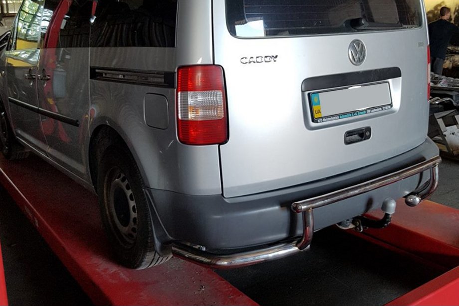 Volkswagen Caddy 2010–2015 Bakre skyddsbåge AK003-3 (2 st, rostfritt) Image
