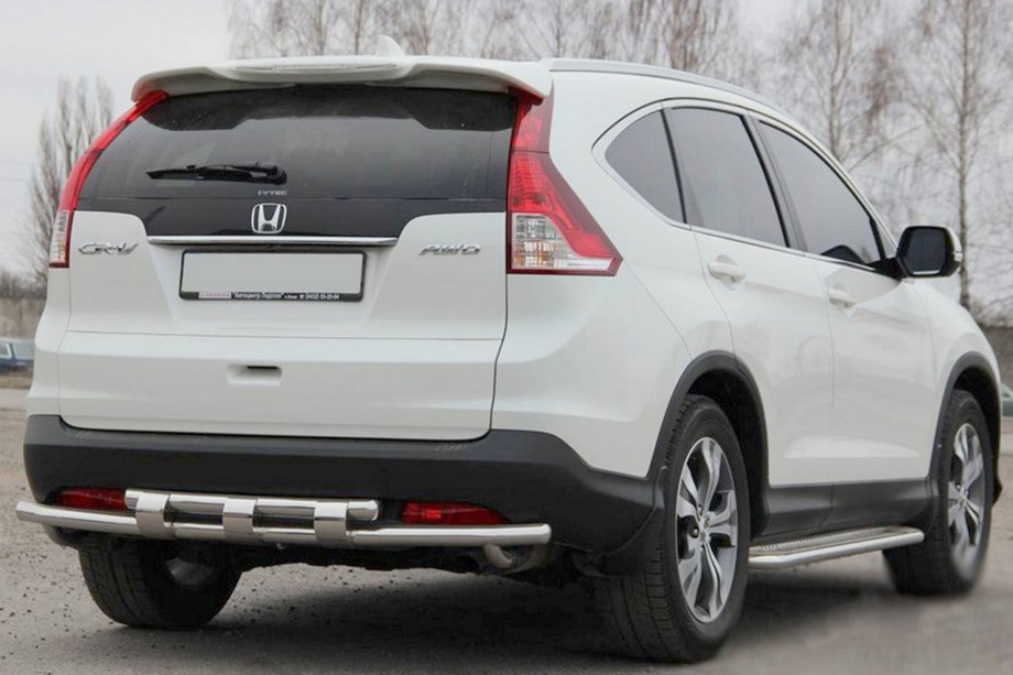 Honda CRV 2012–2016 Bakre skyddsbåge AK002 – dubbel (rostfritt) Image