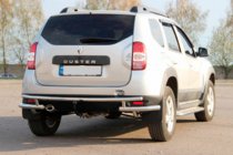Renault Duster 2008–2017 Bakre skyddsbåge AK005-Special (rostfritt) foto 3