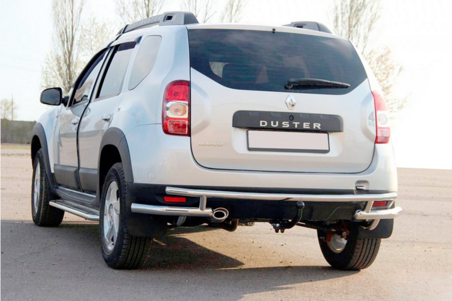 Renault Duster 2008–2017 Bakre skyddsbåge AK005-Special (rostfritt) Image
