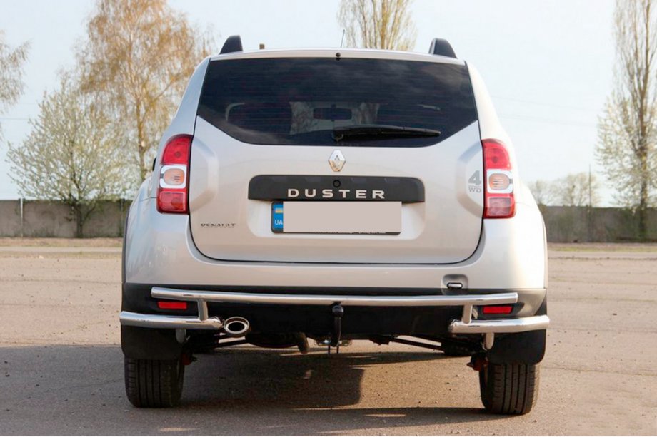 Dacia Duster 2008–2018 Bakre skyddsbåge AK005-Special (rostfritt) Image