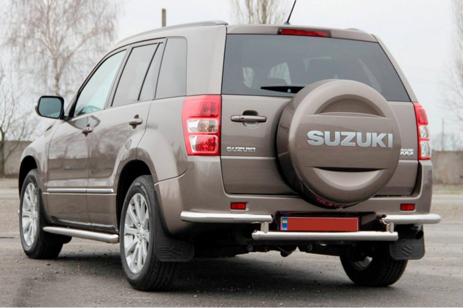 Suzuki Grand Vitara 2005–2017 Bakre skyddsbåge AK003-2 (rostfritt stål) Image