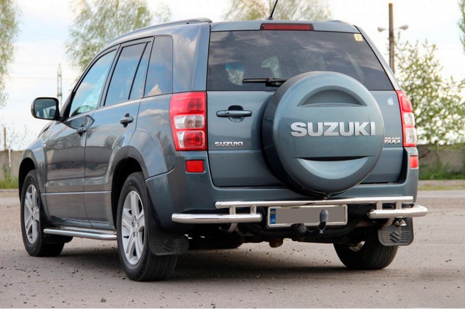 Suzuki Grand Vitara 2005–2017 Bakre skyddsbåge AK005-3 (rostfritt stål) Image