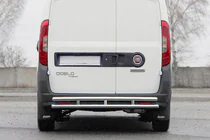 Fiat Doblo II 2010–2022 Bakre skyddsbåge AK002/1 – dubbel (rostfritt stål) foto 1