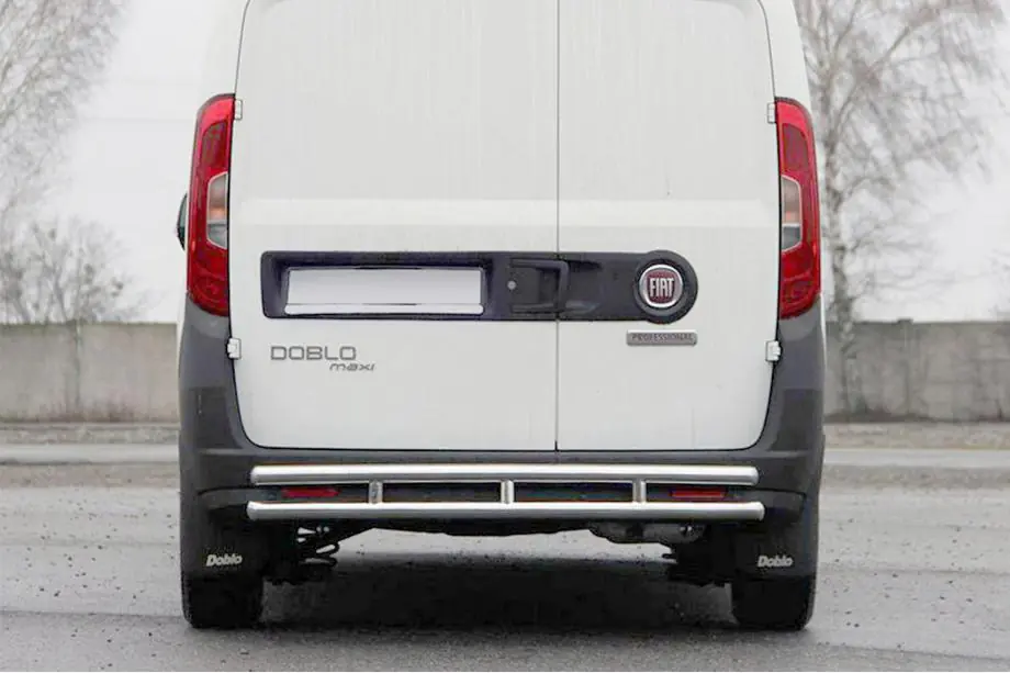 Fiat Doblo II 2010–2022 Bakre skyddsbåge AK002/1 – dubbel (rostfritt stål) Image