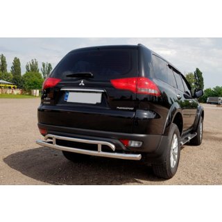 Bakre skyddsbåge AK002-2 (2 st, rostfritt) Mitsubishi Pajero Sport 2008–2015 foto 3