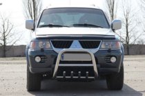 Mitsubishi Pajero Sport 1996–2007 Frontbåge QT006 (rostfritt stål) foto 2