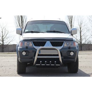 Frontbåge QT006 (rostfritt stål) Mitsubishi Pajero Sport 1996–2007 foto 2