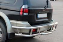 Mitsubishi Pajero Sport 1996–2007 Bakre skyddsbåge AK-Special (rostfritt) foto 1