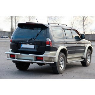 Bakre skyddsbåge AK-Special (rostfritt) Mitsubishi Pajero Sport 1996–2007 foto 3
