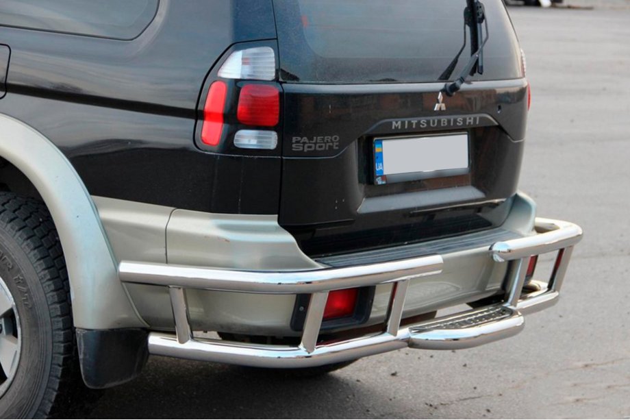 Mitsubishi Pajero Sport 1996–2007 Bakre skyddsbåge AK-Special (rostfritt) Image