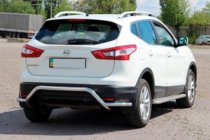 Nissan Qashqai 2014–2021 Bakre skyddsbåge AK007-Plus (rostfritt) foto 4
