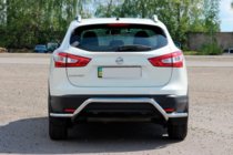 Nissan Qashqai 2014–2021 Bakre skyddsbåge AK007-Plus (rostfritt) foto 3