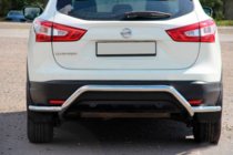 Nissan Qashqai 2014–2021 Bakre skyddsbåge AK007-Plus (rostfritt) foto 2