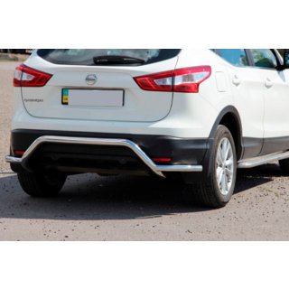 Bakre skyddsbåge AK007-Plus (rostfritt) Nissan Qashqai 2014–2021 foto 1