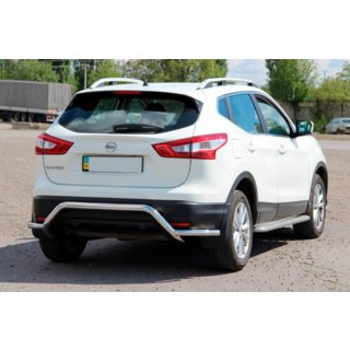 Bakre skyddsbåge AK007-Plus (rostfritt) Nissan Qashqai 2014–2021 foto 4