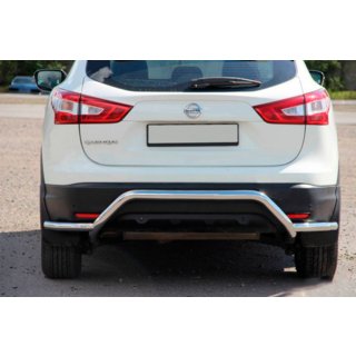 Bakre skyddsbåge AK007-Plus (rostfritt) Nissan Qashqai 2014–2021 foto 2
