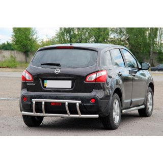 Bakre skyddsbåge AK011 (rostfri) Nissan Qashqai 2010–2014 foto 3