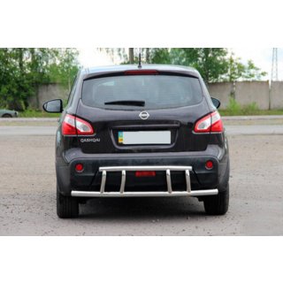 Bakre skyddsbåge AK011 (rostfri) Nissan Qashqai 2010–2014 foto 2