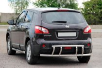 Nissan Qashqai 2007–2010 Bakre skyddsbåge AK011 (rostfri) foto 1