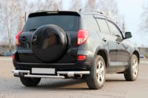 Toyota Rav 4 2006–2013 Bakre skyddsbåge AK005-2 (2 st, rostfritt stål) foto 3