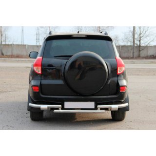 Bakre skyddsbåge AK005-2 (2 st, rostfritt stål) Toyota Rav 4 2006–2013 foto 2
