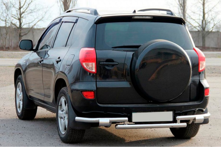 Toyota Rav 4 2006–2013 Bakre skyddsbåge AK005-2 (2 st, rostfritt stål) Image