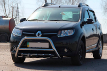 Dacia Sandero 2013–2020 Främre båge WT003 (rostfritt stål) 60 mm foto 1