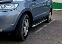 Hyundai Santa Fe 2 2006–2012 Sidosteg Premium (2 st, rostfritt) foto 3