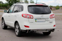 Hyundai Santa Fe 2 2006–2012 Bakre skyddsbåge AK002-2 (rostfritt stål) foto 2