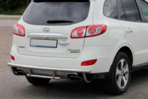 Hyundai Santa Fe 2 2006–2012 Bakre skyddsbåge AK002-2 (rostfritt stål) foto 4