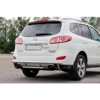Bakre skyddsbåge AK002-2 (rostfritt stål) Hyundai Santa Fe 2 2006–2012 foto 1