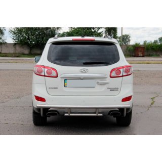 Bakre skyddsbåge AK002-2 (rostfritt stål) Hyundai Santa Fe 2 2006–2012 foto 3