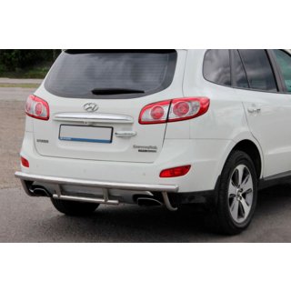 Bakre skyddsbåge AK002-2 (rostfritt stål) Hyundai Santa Fe 2 2006–2012 foto 4