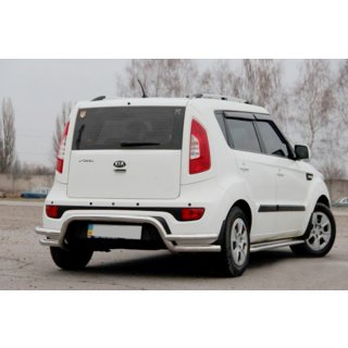 Bakre skyddsbåge AK007-2 (rostfritt stål) Kia Soul II 2013–2018 foto 4