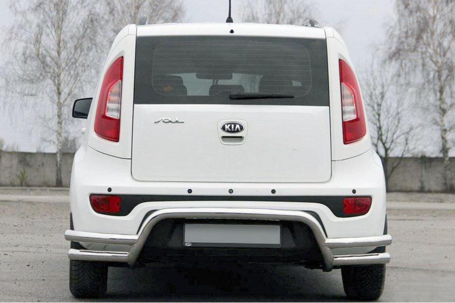 Kia Soul II 2013–2018 Bakre skyddsbåge AK007-2 (rostfritt stål) Image