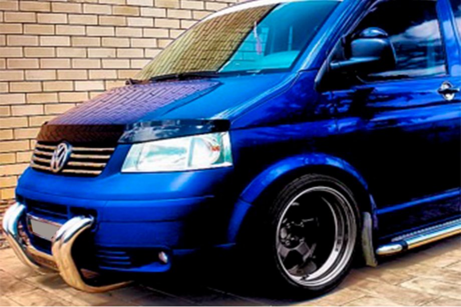 Volkswagen T5 Transporter 2003–2010 Frontbåge ST006-04 "Nostrils" (rostfritt stål) Foto 5
