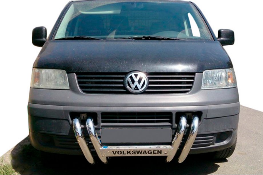 Volkswagen T5 Transporter 2003–2010 Frontbåge ST006-04 "Nostrils" (rostfritt stål) Foto 1