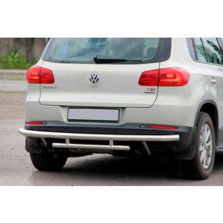 Bakre skyddsbåge AK002-2 (rostfritt stål) Volkswagen Tiguan 2007–2016 foto 2