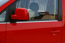 Volkswagen Caddy 2010–2015 Nedre fönsterlist (rostfritt stål) Fram, Carmos – turkiskt stål foto 2