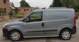 Fiat Doblo II 2010–2022 Sidorör (2 st, rostfritt) 60 mm, Maxi-bas foto 3
