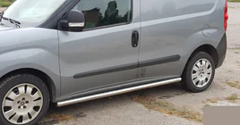 Fiat Doblo II 2010–2022 Sidorör (2 st, rostfritt) foto 4