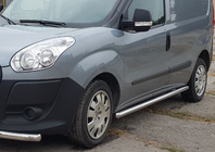 Fiat Doblo II 2010–2022 Sidorör (2 st, rostfritt) 60 mm, Maxi-bas foto 1