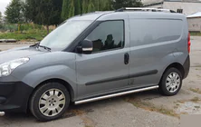 Fiat Doblo II 2010–2022 Sidorör (2 st, rostfritt) foto 2
