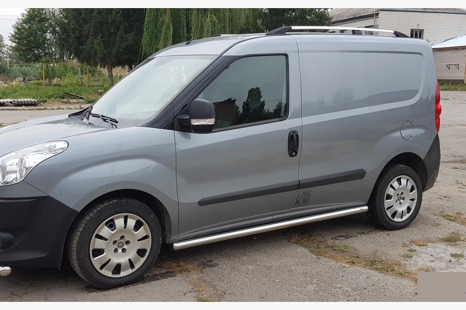 Fiat Doblo II 2010–2022 Sidorör (2 st, rostfritt) 60 mm, standardfäste Foto 2