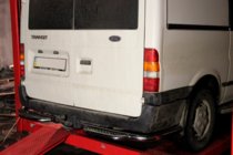 Ford Transit 2000–2014 Bakre fotstegsskydd AK-Special (rostfritt) foto 2