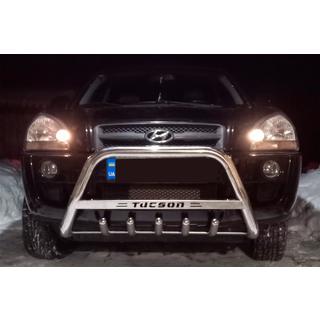 Frontbåge WT004 (rostfritt) Hyundai Tucson JM 2004– foto 3